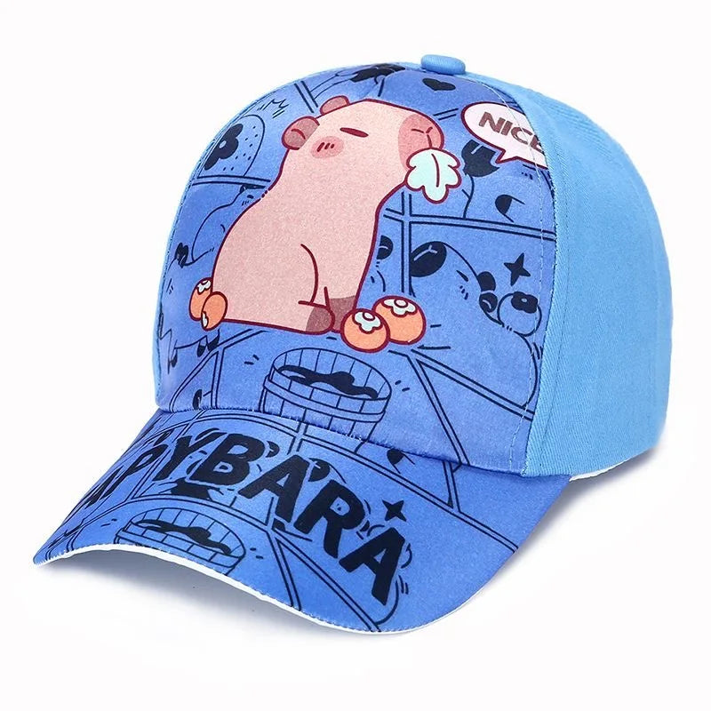 Capybara Cartoon Kids Baseball Cap