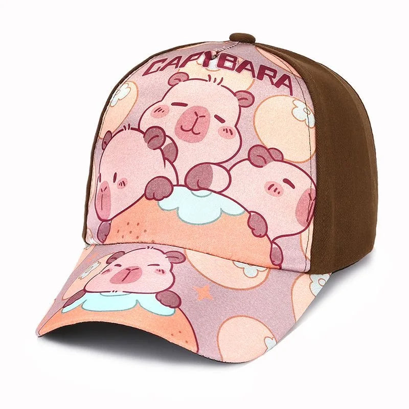 Capybara Cartoon Kids Baseball Cap