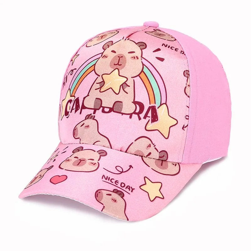 Capybara Cartoon Kids Baseball Cap