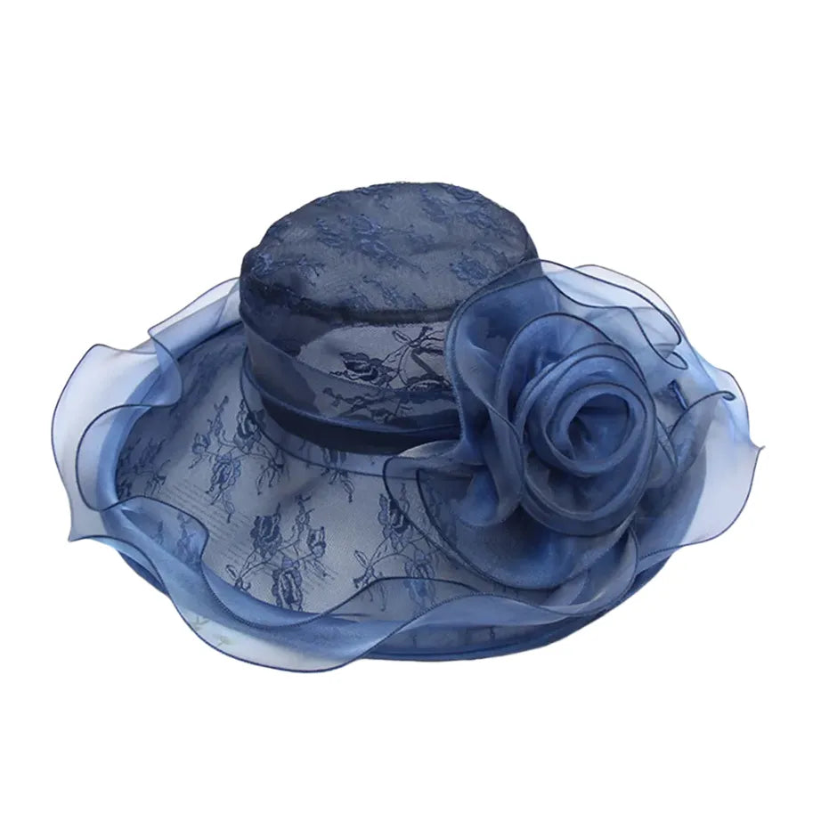 Cardiff Derby Floral Organza Fascinator