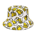 Cartoon Beer Reversible Bucket Hat
