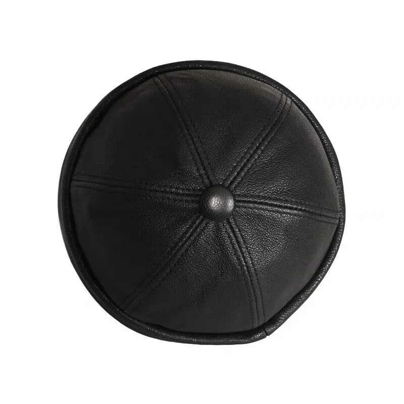 Cassel Genuine Leather Docker Cap