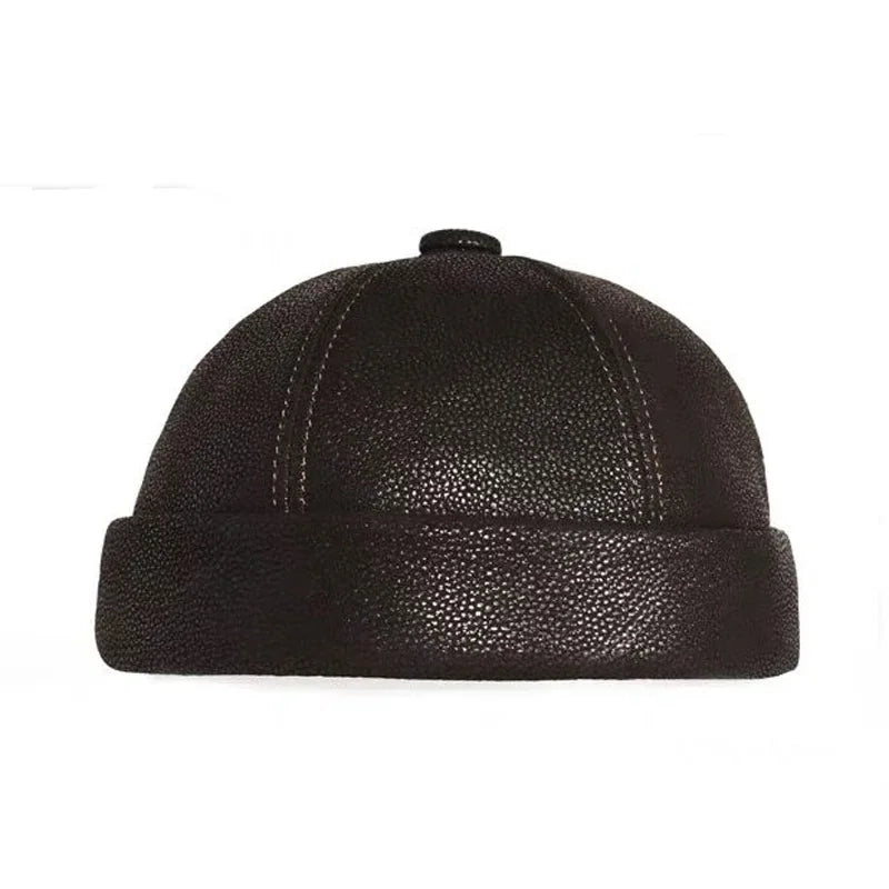 Cassel Genuine Leather Docker Cap
