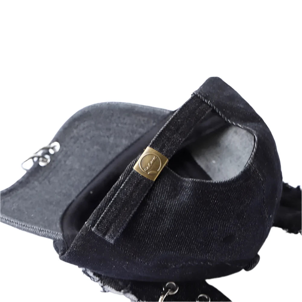 Cat Ears Black Baseball Cap