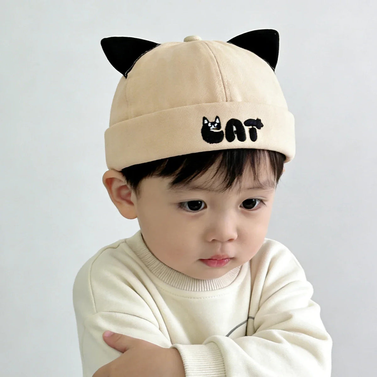 Cat Ears Kids Brimless Docker Cap