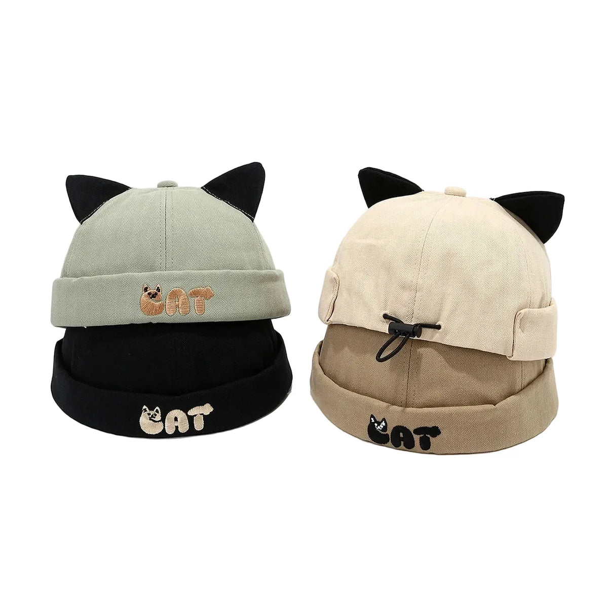 Cat Ears Kids Brimless Docker Cap