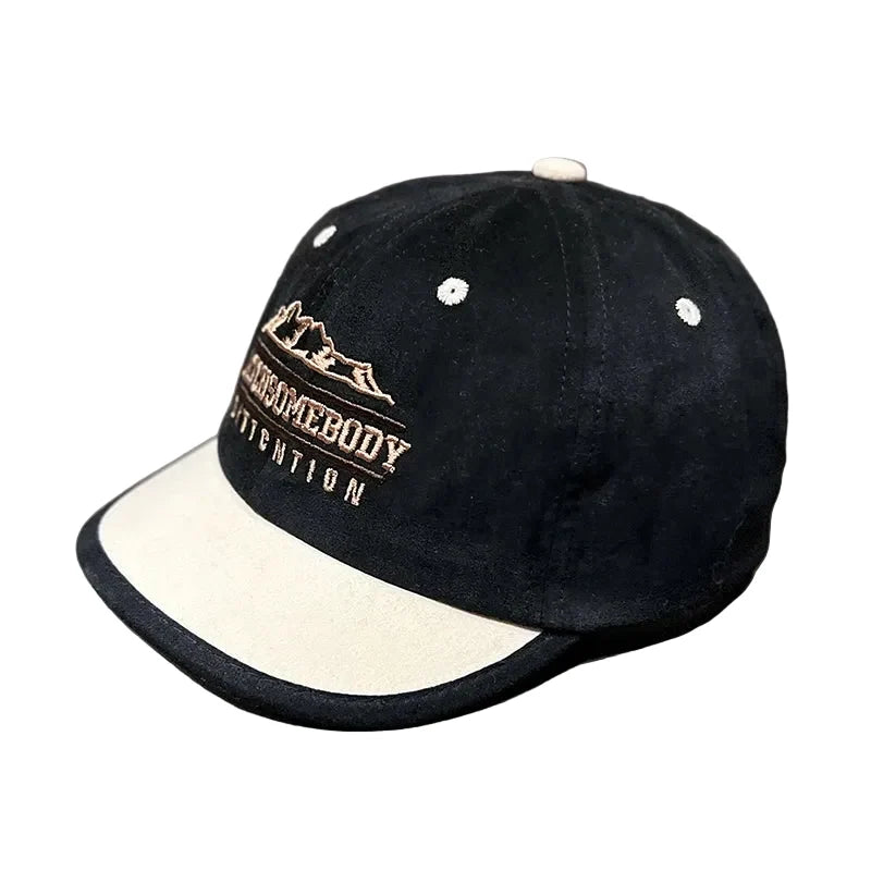 Catch Somebody Attention Short Brim Baseball Cap