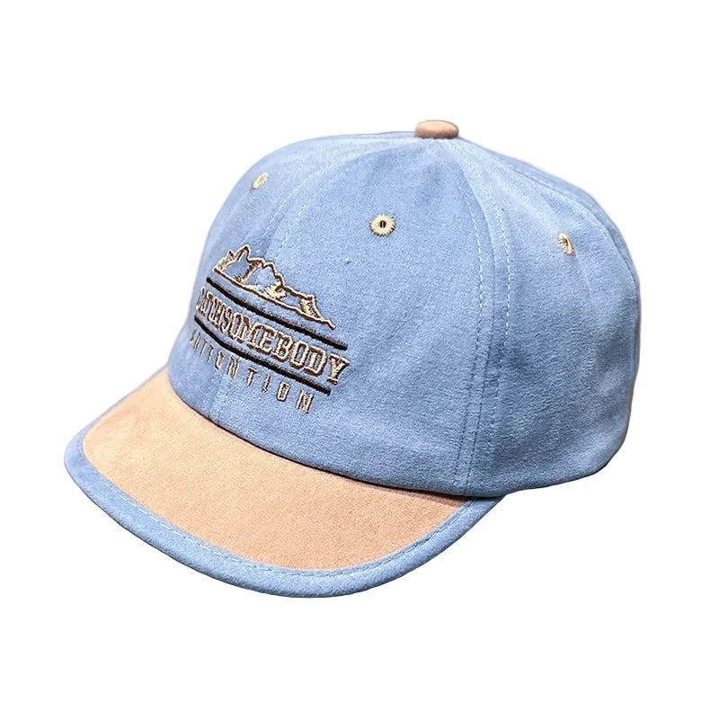 Catch Somebody Attention Short Brim Baseball Cap