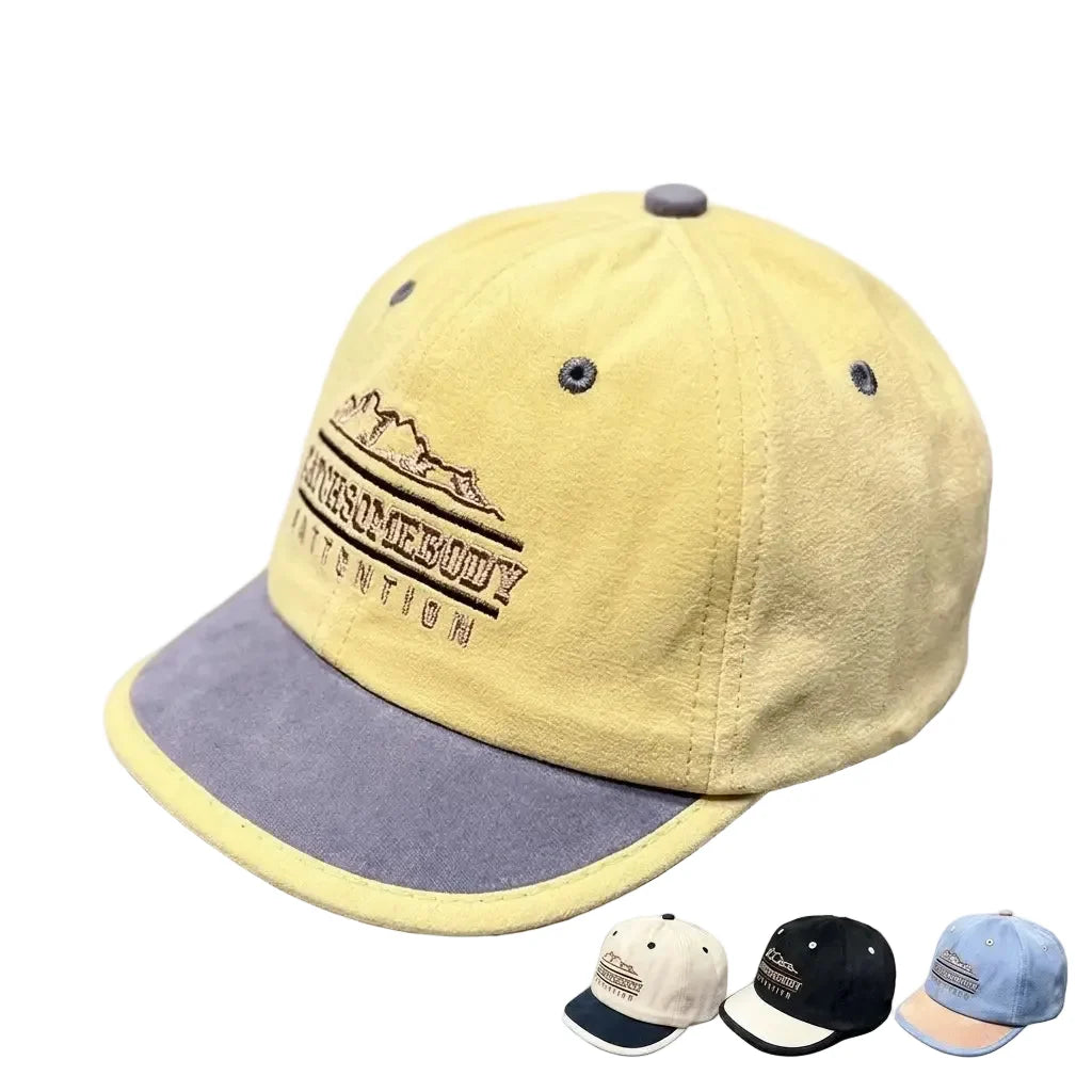 Catch Somebody Attention Short Brim Baseball Cap