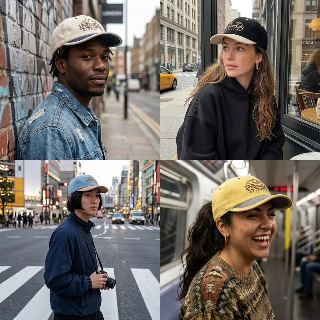 Catch Somebody Attention Short Brim Baseball Cap