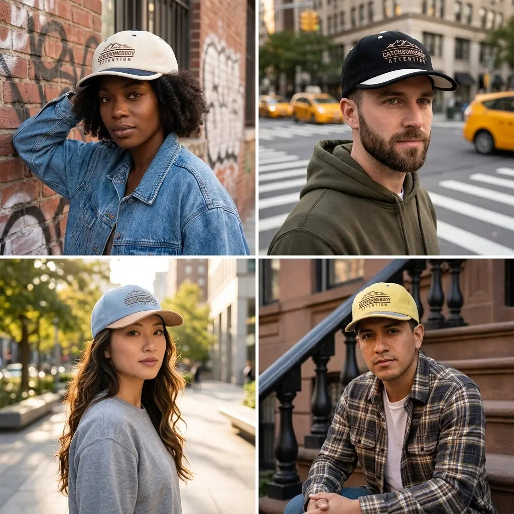 Catch Somebody Attention Short Brim Baseball Cap