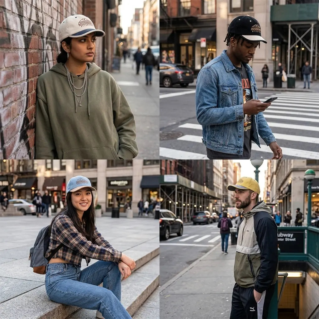 Catch Somebody Attention Short Brim Baseball Cap
