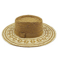 Cauca Summer Straw Wide Brim Porkpie Hat