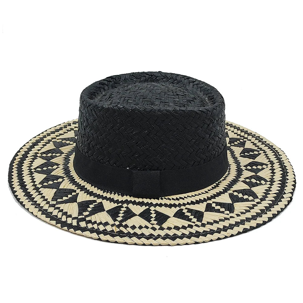 Cauca Summer Straw Wide Brim Porkpie Hat