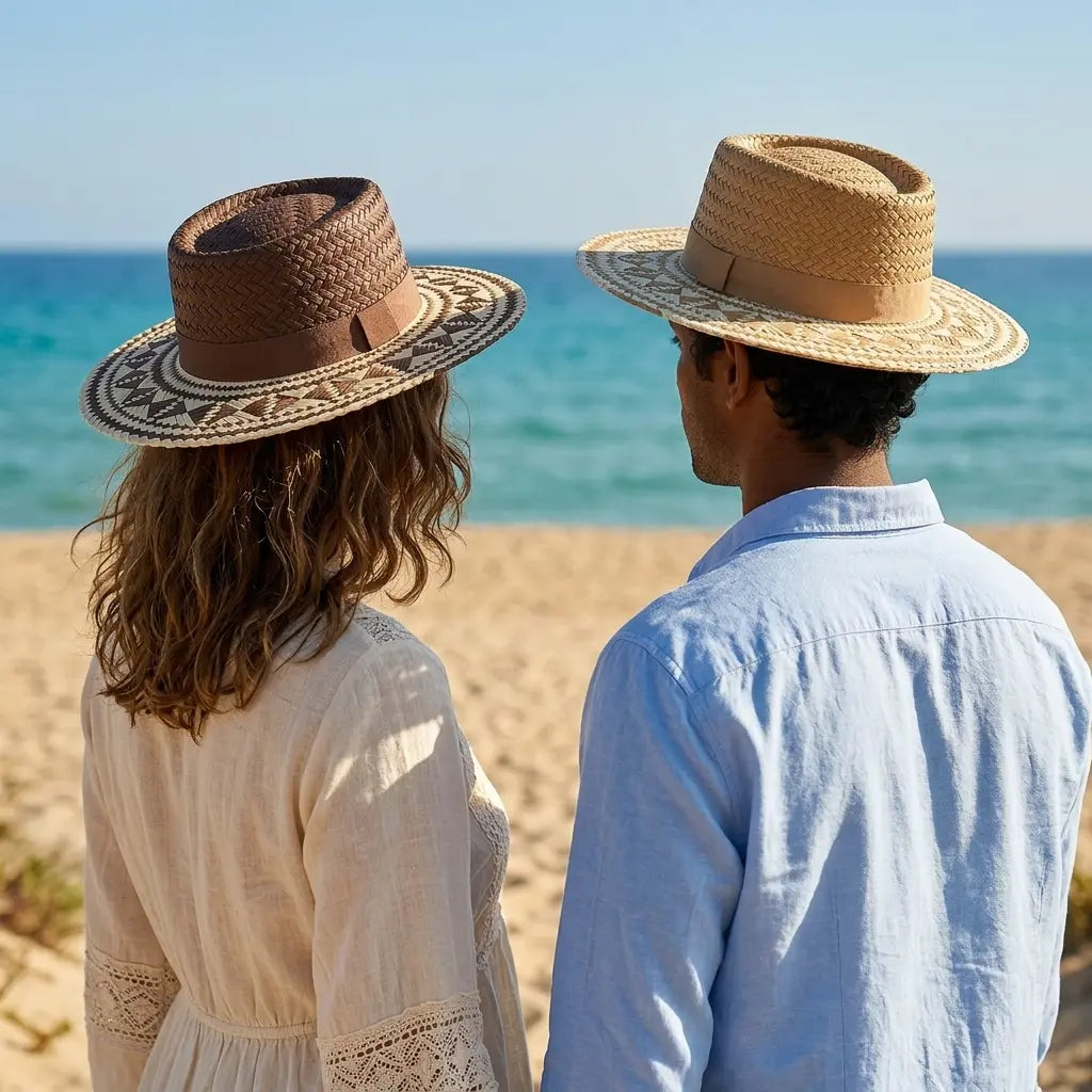 Cauca Summer Straw Wide Brim Porkpie Hat