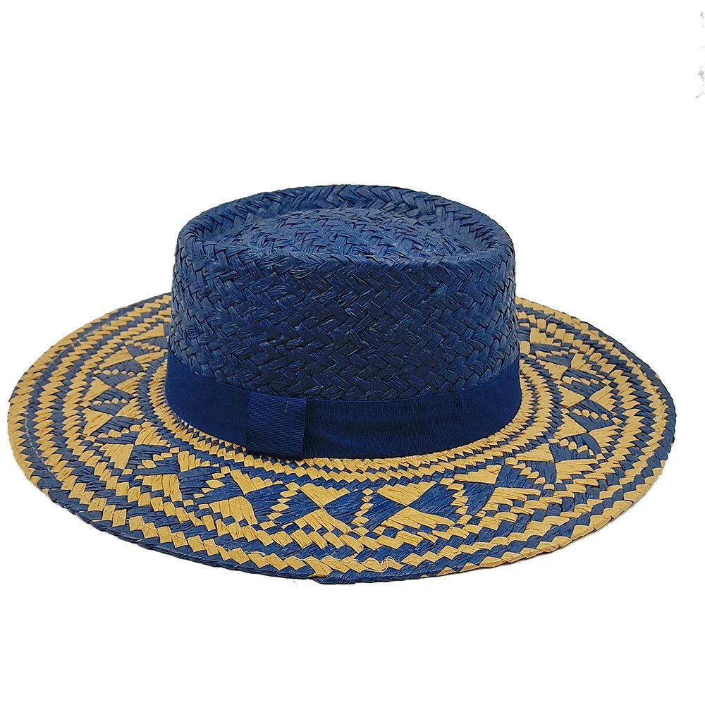 Cauca Summer Straw Wide Brim Porkpie Hat