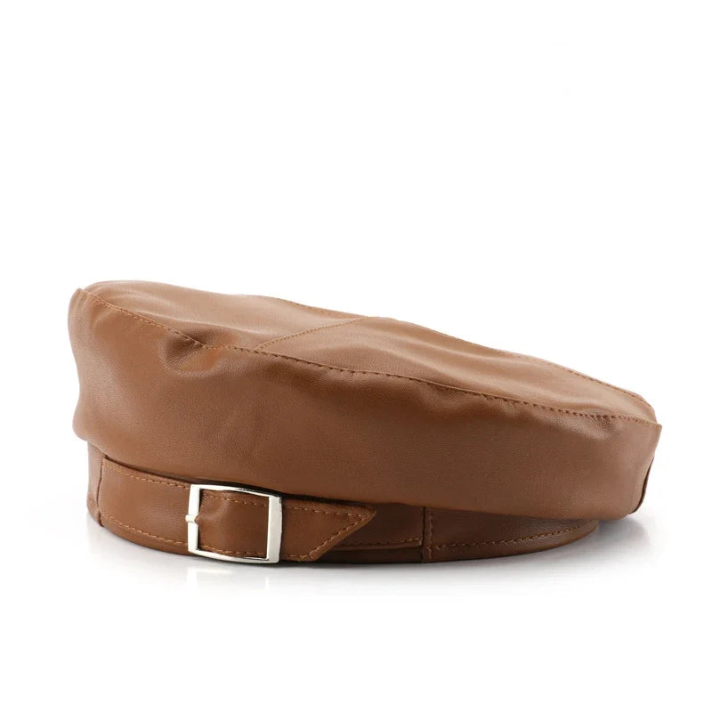 Chalamet Leather Beret
