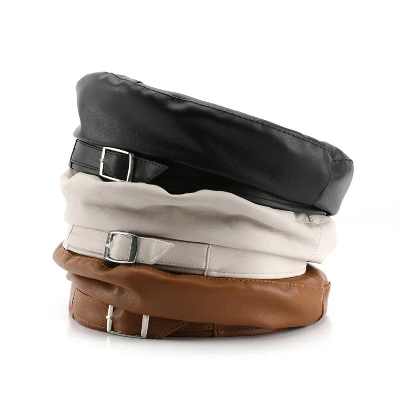 Chalamet Leather Beret