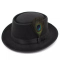 Chamberlain Feathers Wool Porkpie Hat