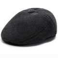 Chapman Winter Earflaps Wool Flat Cap