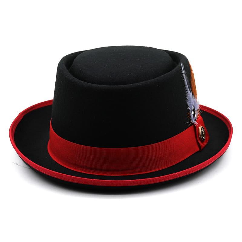 Charleroy Feather Wool Porkpie Hat