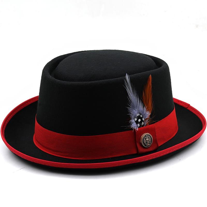 Charleroy Feather Wool Porkpie Hat