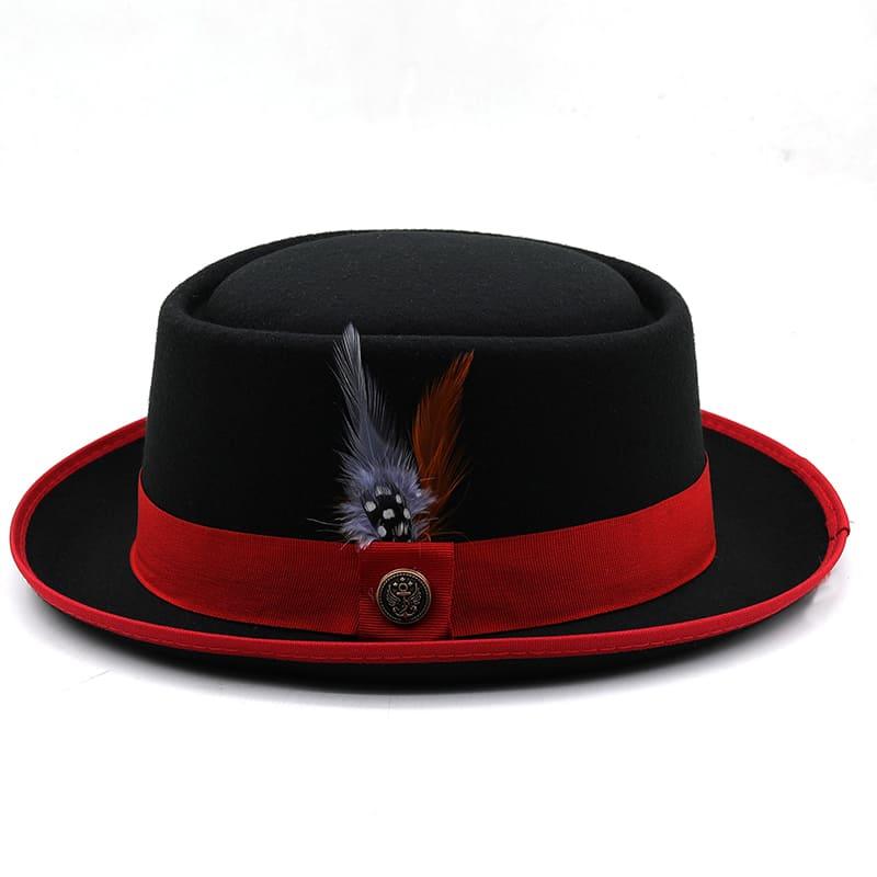 Charleroy Feather Wool Porkpie Hat