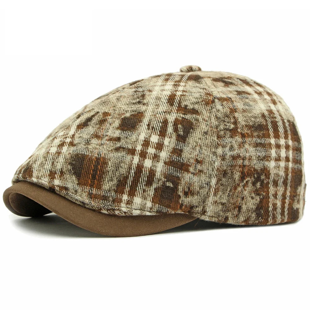 Charlestown Stained Tartan Gatsby Cap