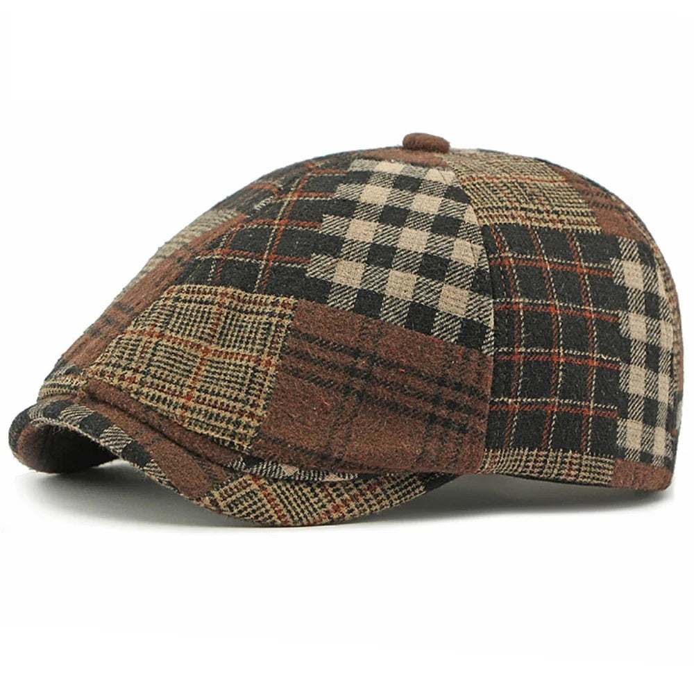 Charlestown Stained Tartan Gatsby Cap