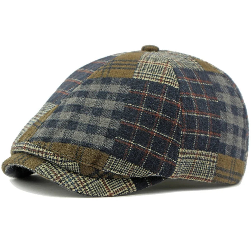 Charlestown Stained Tartan Gatsby Cap