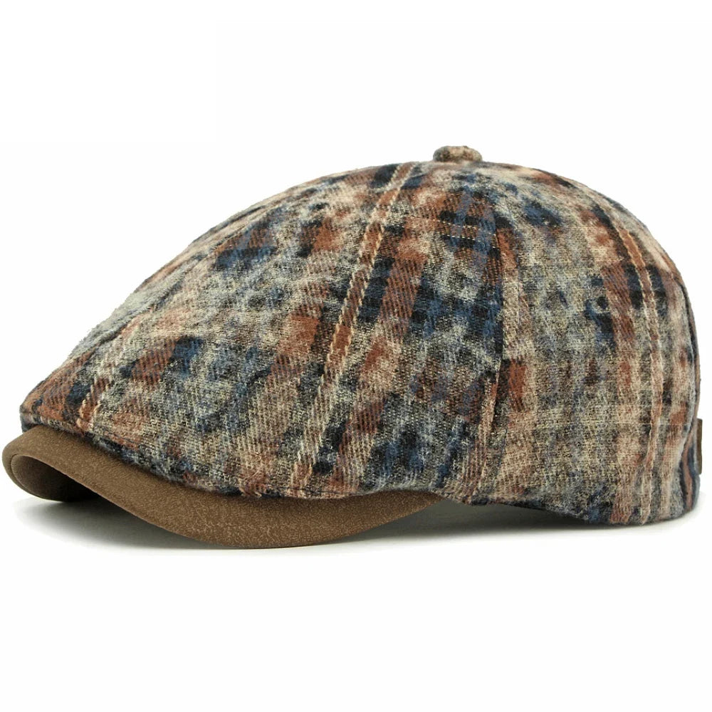 Charlestown Stained Tartan Gatsby Cap