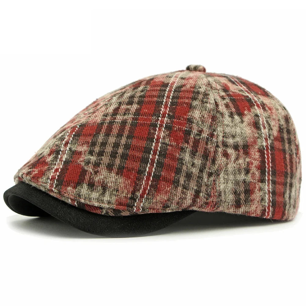 Charlestown Stained Tartan Gatsby Cap