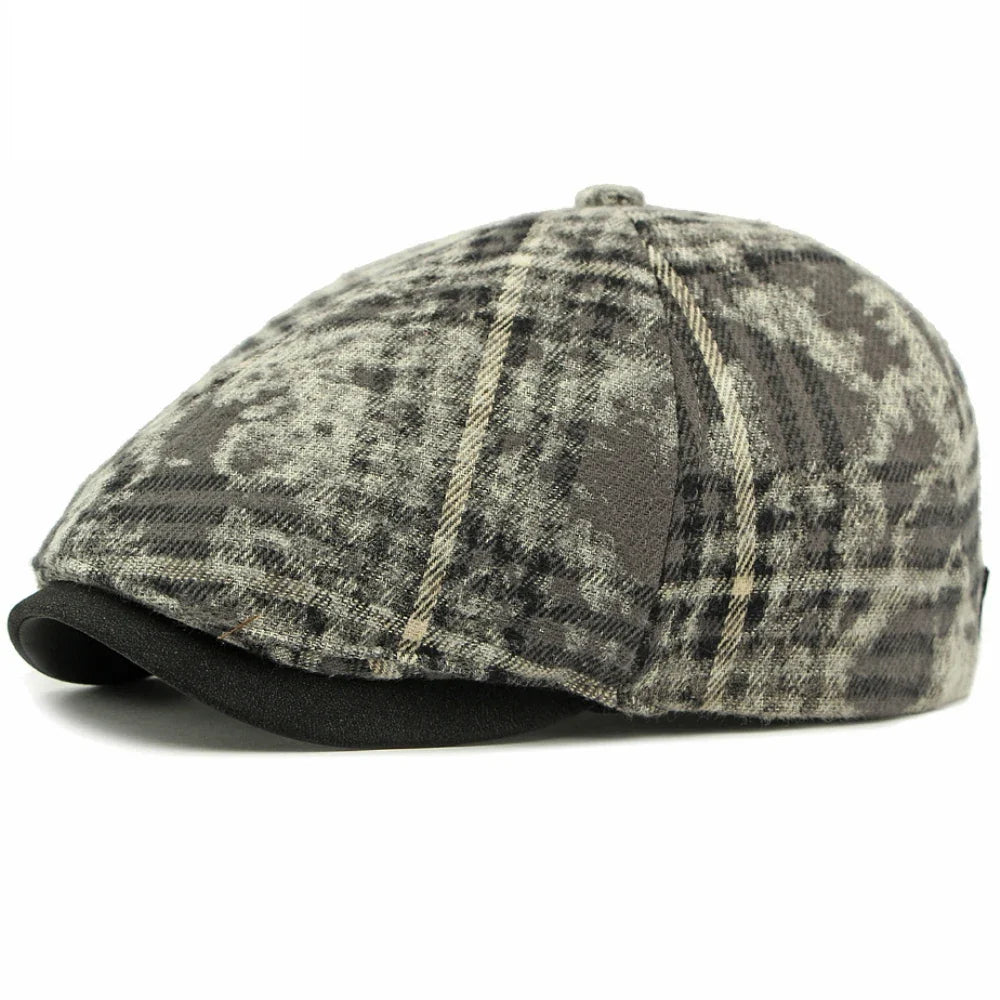 Charlestown Stained Tartan Gatsby Cap