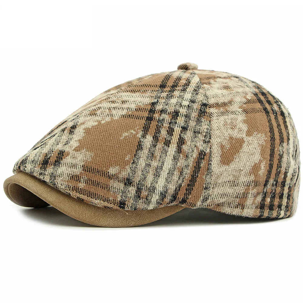 Charlestown Stained Tartan Gatsby Cap
