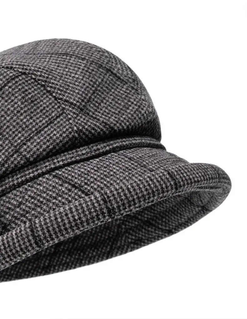 Charlotte Women Vintage Bow Plaid Beret