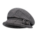 Charlotte Women Vintage Bow Plaid Beret