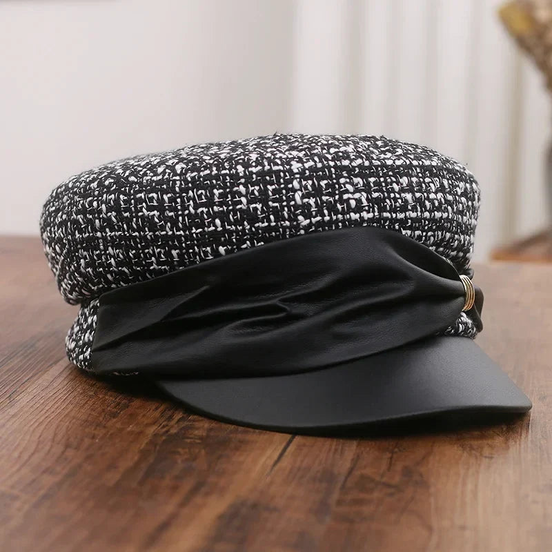 Charlotte Women Wool Knitted Sailor Cap