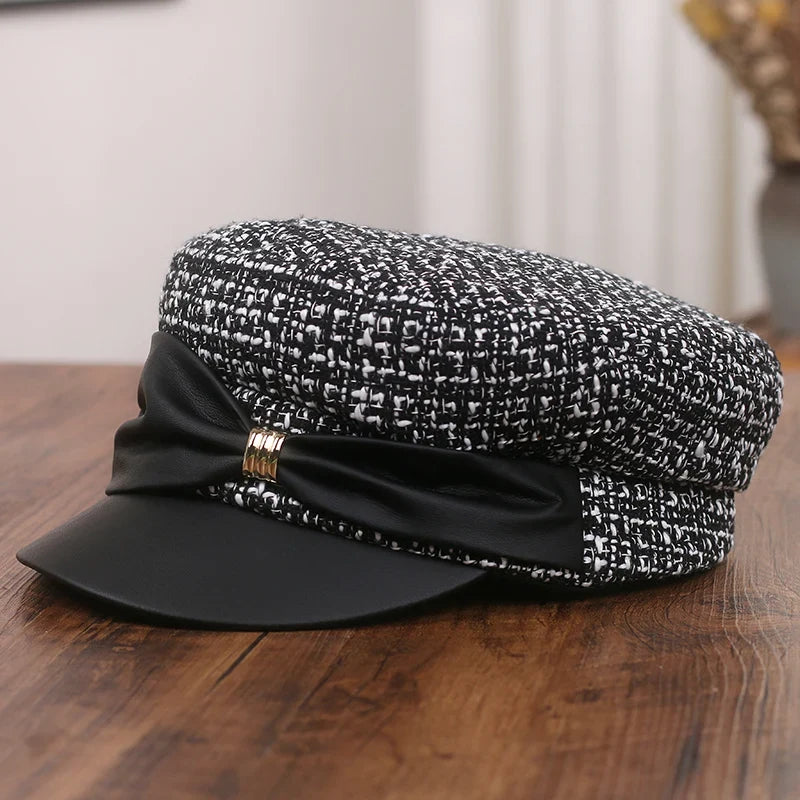 Charlotte Women Wool Knitted Sailor Cap