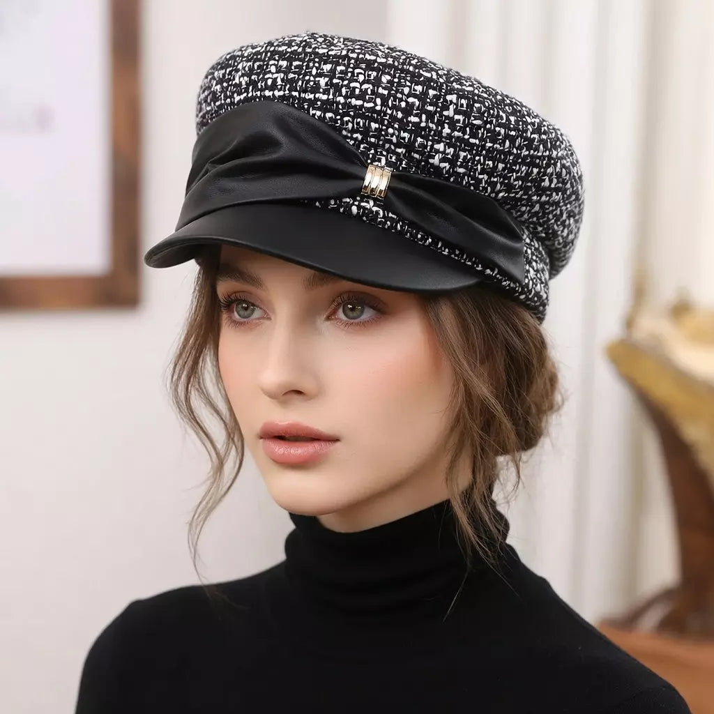 Charlotte Women Wool Knitted Sailor Cap