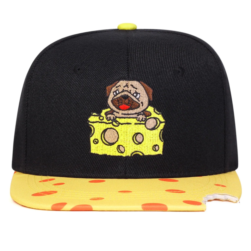 Cheesy Bulldog Snapback Cap