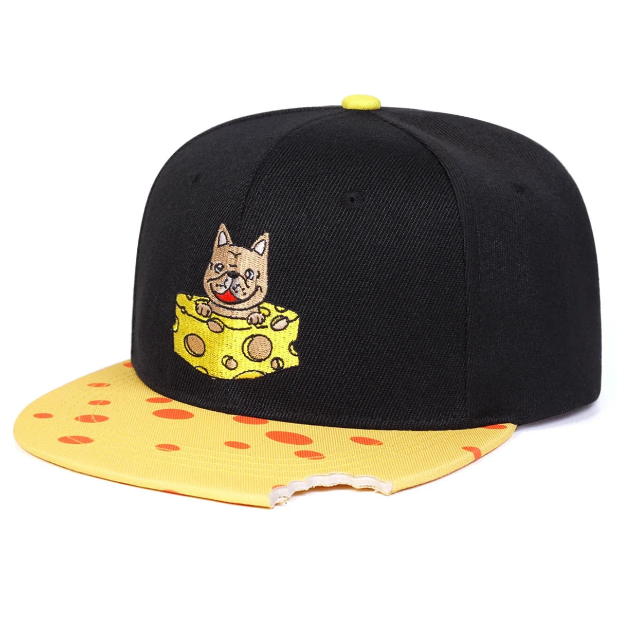 Cheesy Bulldog Snapback Cap