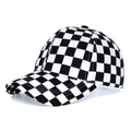 Chessboard Lattice Plaid Baseball Cap