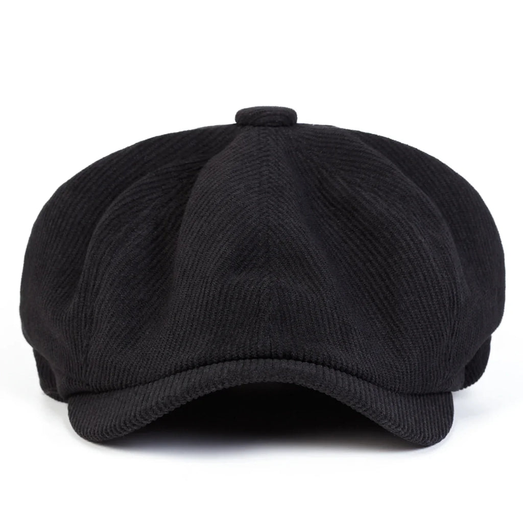Chester Retro Corduroy Cabbie Newsboy Cap