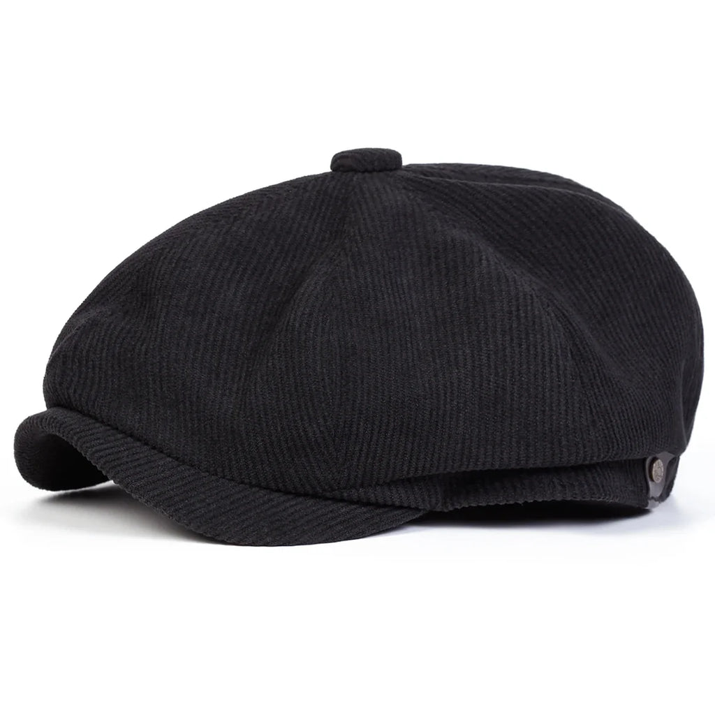 Chester Retro Corduroy Cabbie Newsboy Cap