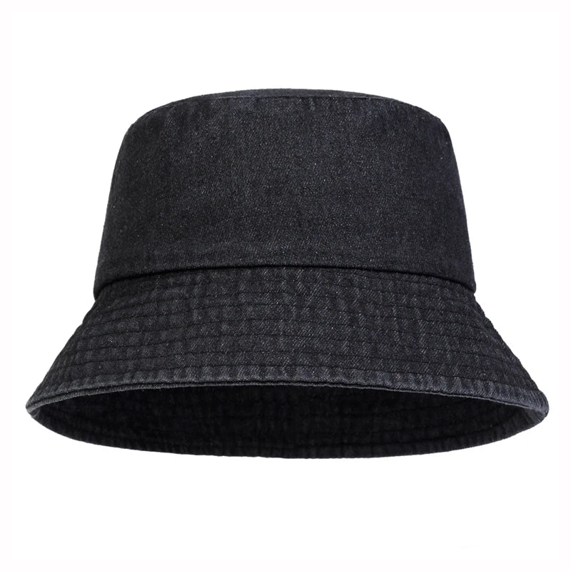 Chicago Plain Denim Bucket Hat