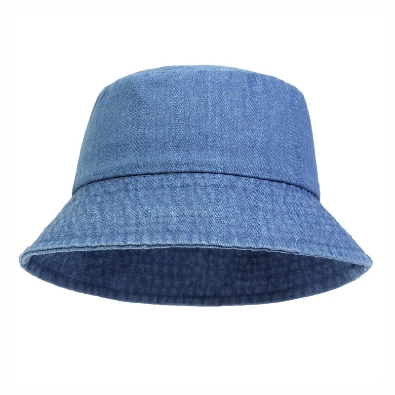 Chicago Plain Denim Bucket Hat
