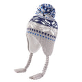 Christmas Kids Winter Earflaps Pom Pom Beanie