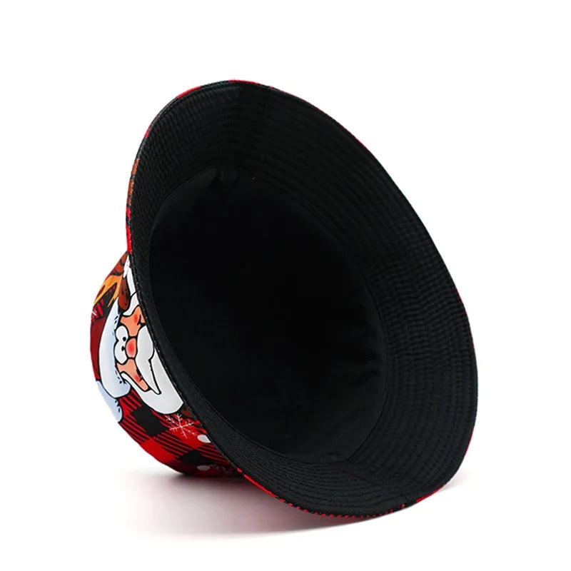 Christmas Santa Claus Reversible Bucket Hat