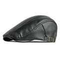 Clark Leather Flat Cap