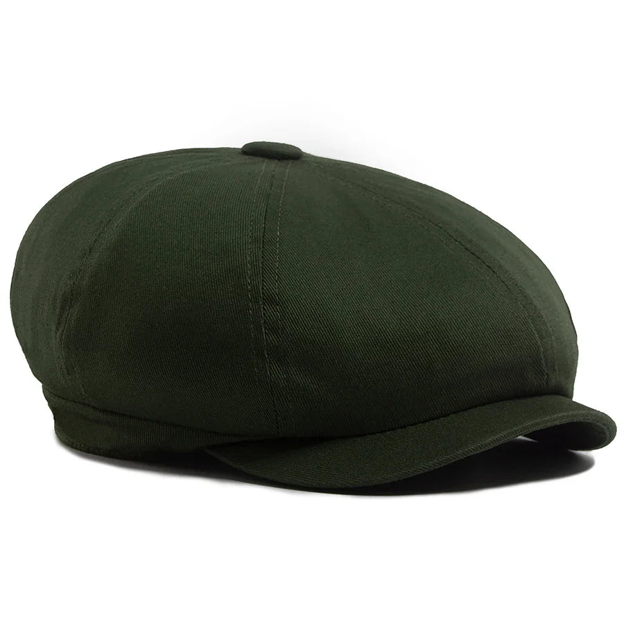 Clarke Vintage Cotton Newsboy Cap